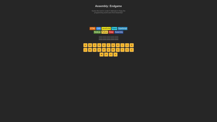 Assembly: Endgame interface preview